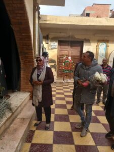 رئيس مدينة السنطة تزور كنيسة العذراء مريم بكفر سليمان عوض لتقديم التهنئة