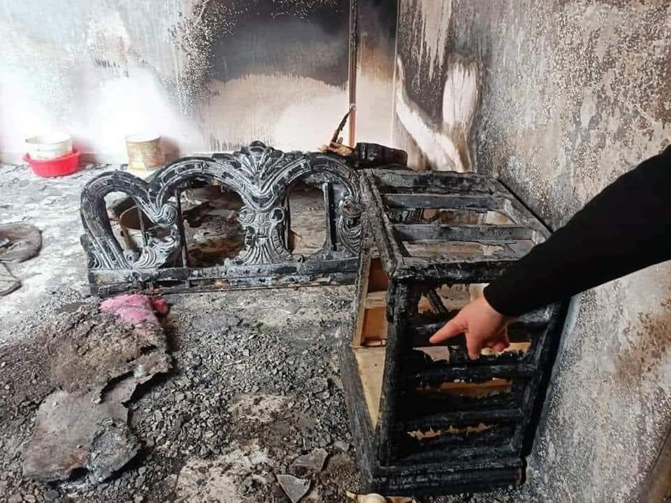 ربة منزل تسمم زوجها وتحرق جثمانه ب6 زجاجات بنزين فى محافظة الشرقية
