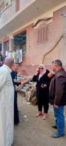 رئيس مدينة السنطة تتابع إزالة التعديات على مدرسة عرفة المليجى 