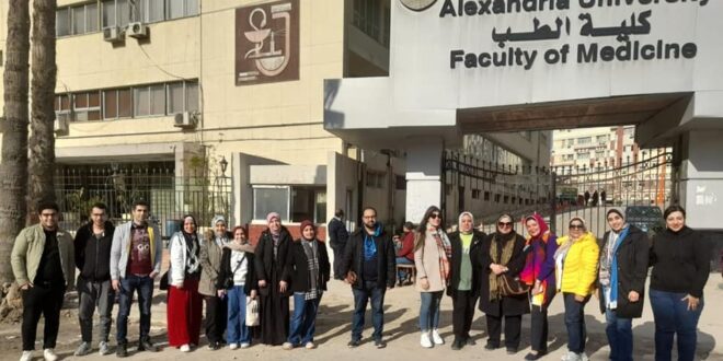 جامعة الإسكندرية تنظم قافلة طبية إلى منطقة الوادى بكينج مريوط