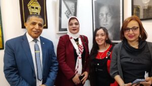 افتتاح ملتقي رواد الفن التشكيلي رقم ١٢ بمشاركة فناني المملكة المغربية بقصر ثقافة الانفوشي .