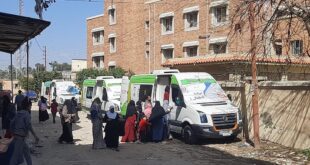الصحة قافلة علاجية بقرية الجزائر بالعامرية