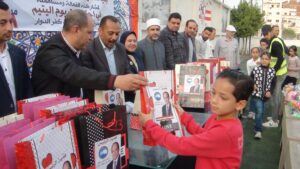 بمشاركة ٣٠٠ طفل حزب مستقبل وطن أمانة بندر كفر الدوار يحتفل بيوم اليتيم ،