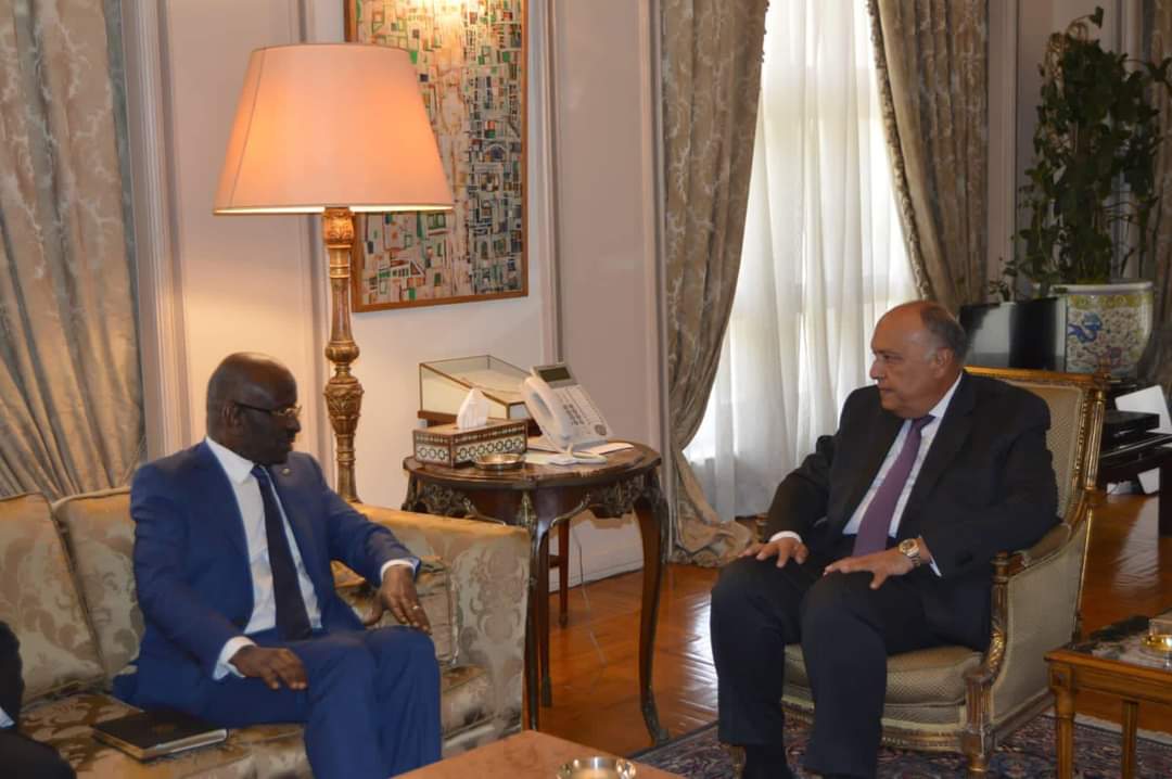 وزير الخارجية يستقبل وزير الشؤون الخارجية والتعاون والموريتانيين في الخارج