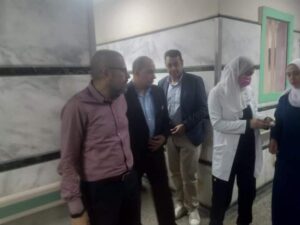 جمال سلامة " مرورعلى مستشفى بنها للتأمين الصحى لتفقد حركة سير العمل