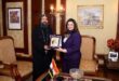 وزيرة الهجرة المصرية تستقبل كاهن كنيسة السيدة العذراء والقديسة دميانة بأيرلندا