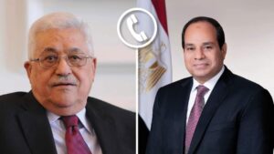 اتصالاً هاتفياً من الرئيس الفلسطيني محمود عباس للتهنئة بعيد الأضحى المبارك