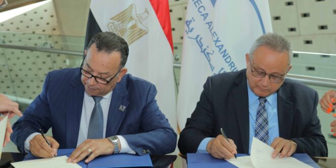 توقيع اتفاقية تعاون لإنشاء سفارة معرفة تابعة لمكتبة الإسكندرية بجامعة المنصورة الجديدة