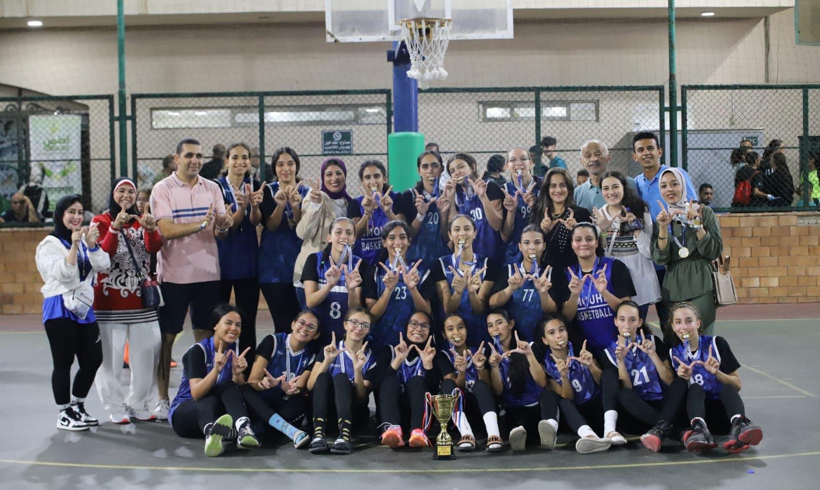 آنسات سموحة تحت ١٦ سنة لكرة السلة يتوجن ببطولة كأس منطقة الاسكندرية