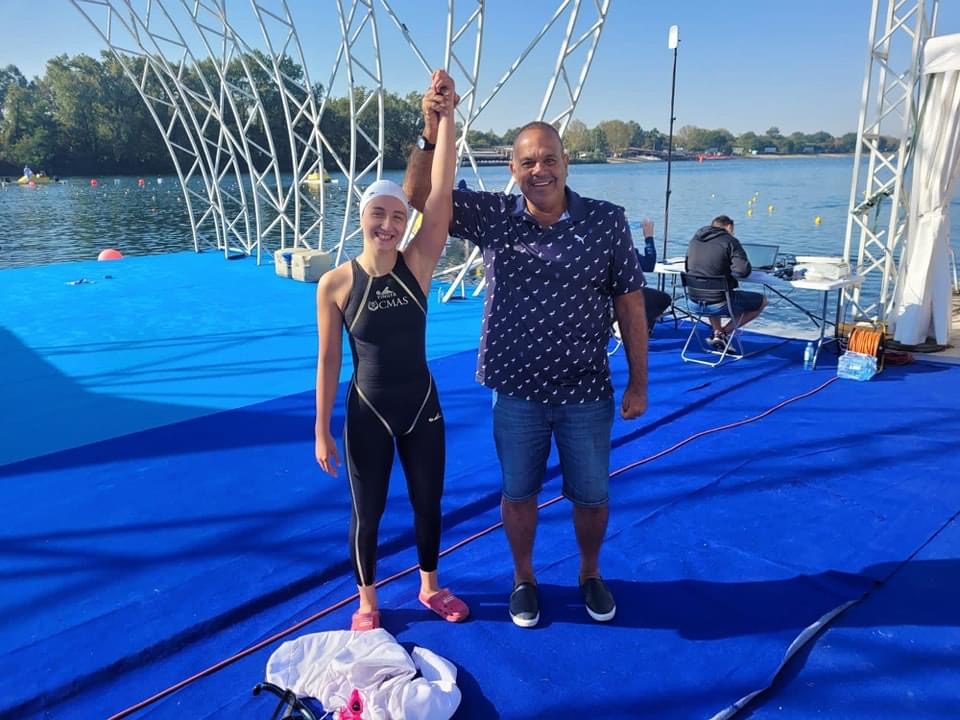 السيطرة المصرية مستمرة على منافسات بطولة العالم للسباحة بالزعانف في المياه المفتوحة
