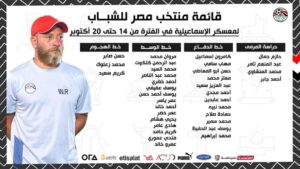 تعرف على قائمة منتخب مصر للشباب في معسكر الإسماعيلية من 14 حتى 20 أكتوبر