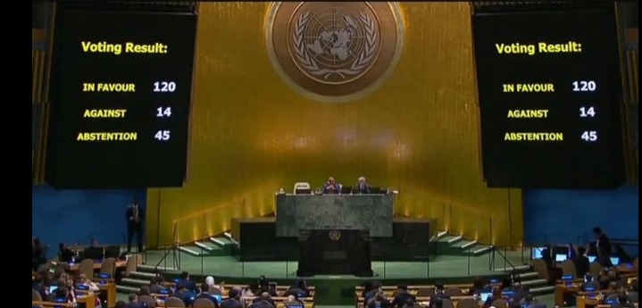 تمرير قرار وقف إطلاق النار الفوري في الأمم المتحدة