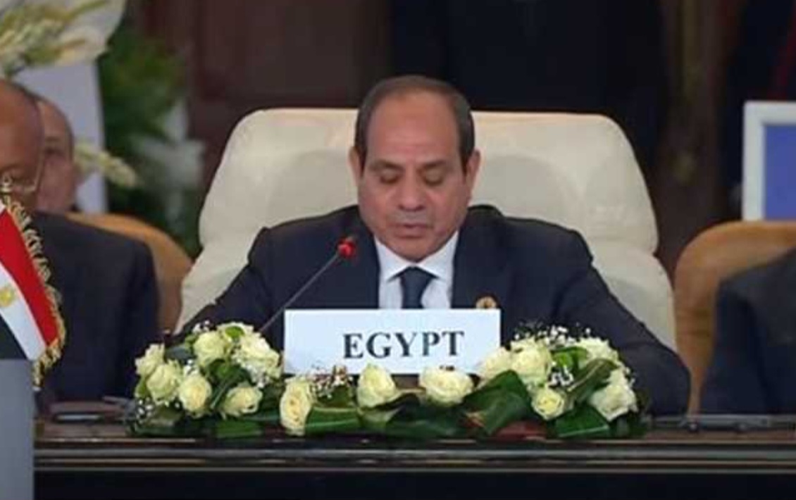 كلمة الرئيس السيسي كاملة خلال إفتتاح قمة مصر الدولية للسلام