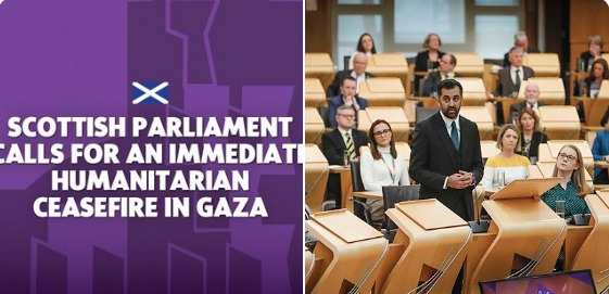 رسميًا : البرلمان الأسكتلندي يصوت لصالح وقف إطلاق النار في غزة بأغلبية 90 صوتًا مقابل 28 صوتًا