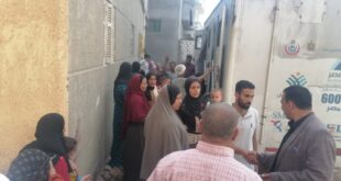 تقديم خدمات طبية بمختلف التخصصات  خلال تنفيذ قافلة سكانية بأبو حمص