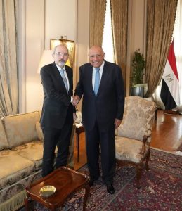 "سامح " يستقبل نظيره الأردني بمقر وزارة الخارجية

