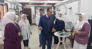 وكيل وزارة الصحة بالبحيرة يتفقد مستشفي الاطفال بأبو حمص
