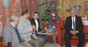 وفد رسمي يتقدمه رئيس مدينة شبراخيت: لتهنئة الإخوة الأقباط بـ"عيد الميلاد"