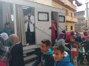 تنفيذ قافلة سكانية ( طبية - بيطرية) لخدمة اهالي قرية جواد حسني بأبو حمص