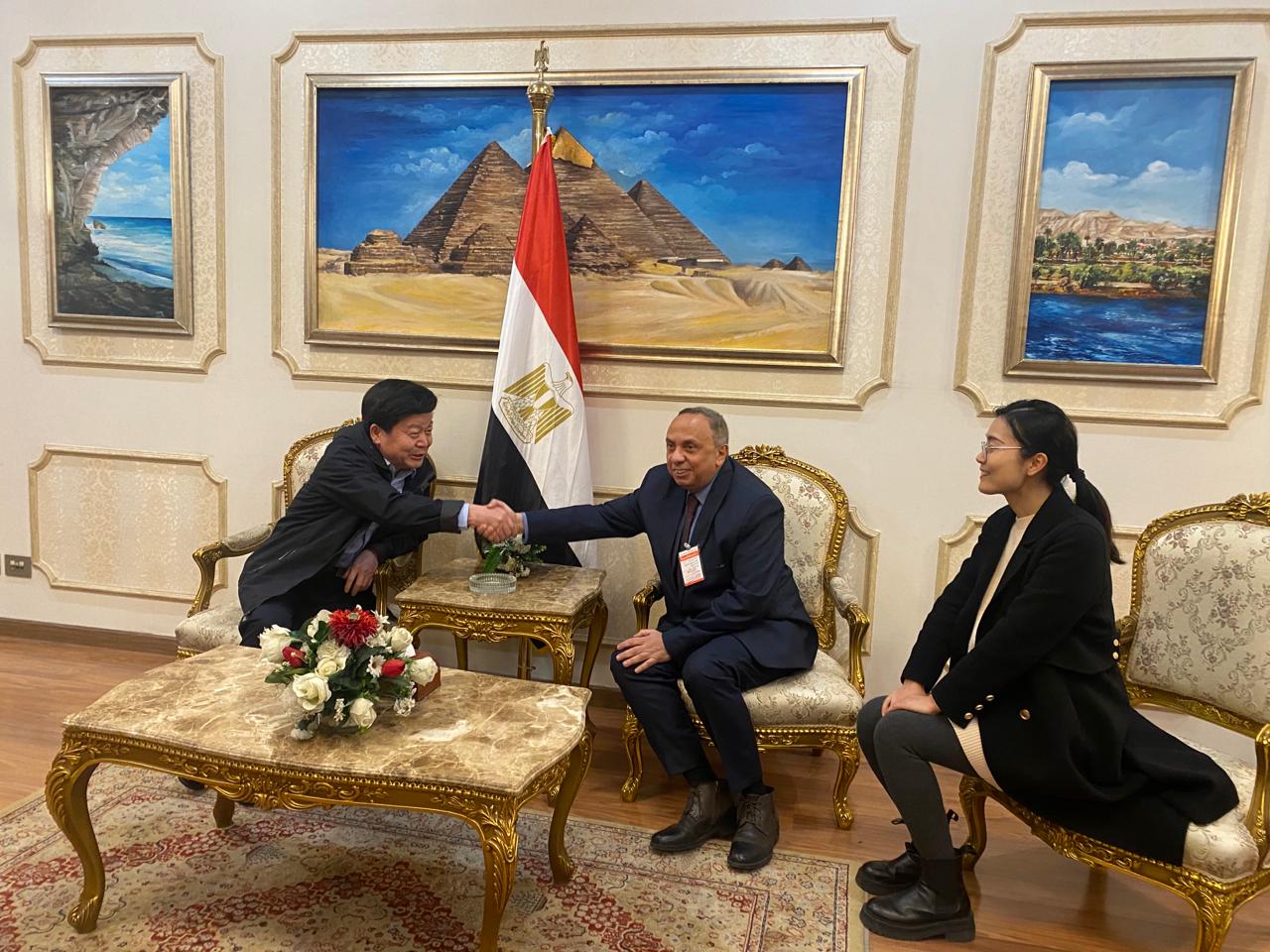 زيارة وفد صيني لحضور إفتتاح المؤتمر الصيني الإفريقي لعلوم البحار