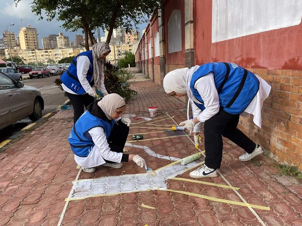 متطوعى وزارة الشباب والرياضةYLY يطلقون فعالية Y.S بالمدينة الشبابية بالإسكندرية