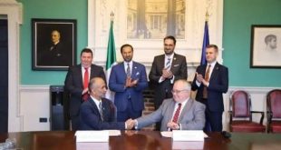 المجلس العالمي للتسامح والسلام يوقع اتفاقية تعاون مع البرلمان الأيرلندي