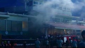 حريق في استاد الإسكندرية يؤجل مباراة بيراميدز وسموحه