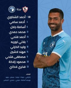 تشكيل بيراميدز أمام الزمالك في الدوري المصري