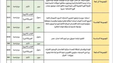 رد الجميل .. ‏رسوم تأشيرة دخول المصريين 150 دولار على الفرد وتحديد الإقامة .