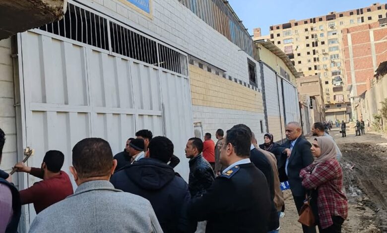 استمراراً للتصدى لاعمال البناء المخالفه الاجهزه التنفيذيه بحى شرق