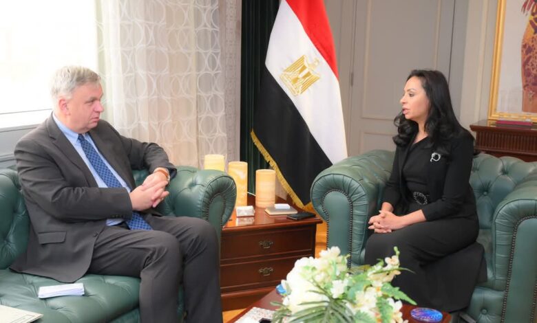 وزيرة التضامن تلتقي و السفير الألماني لتعزيز سبل التعاون في مجالات العمل