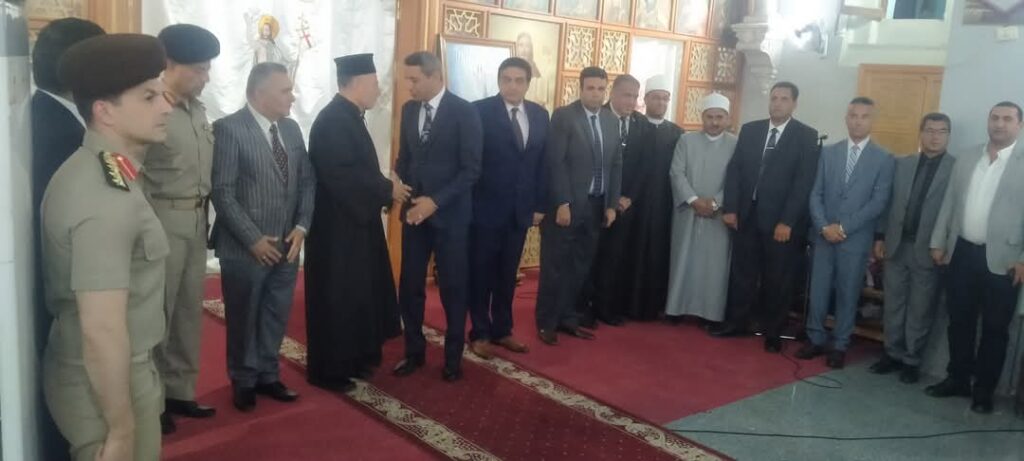 الشاذلي وقيادات تنفيذية وعسكرية وأمنية بالسويس يهنئون الأقباط بعيد القيامة المجيد