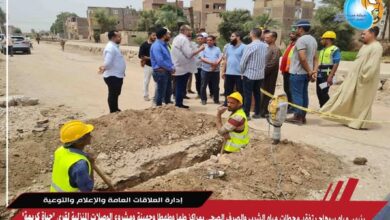 رئيس مياه سوهاج يتفقد محطات مياه الشرب والصرف الصحى بمراكز طما وطهطا وجهينة ومشروع الوصلات المنزلية لقرى "حياة كريمة"