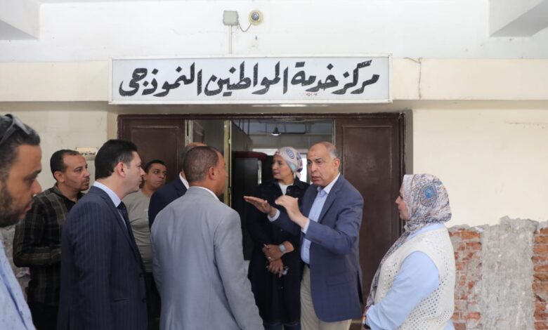 اللواء كدوانى يتفقد أعمال تطوير المركز التكنولوجي والوحدة المحلية ويشدد على سرعة إنهاء الأعمال الإنشائية