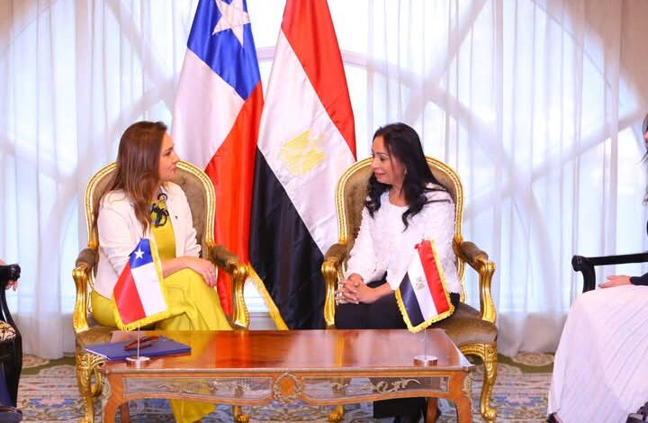 وزيرة التضامن الاجتماعي تلتقي نائبة وزير خارجية تشيلي..