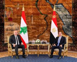 استقبل الرئيس السيسي اليوم في قصر الإتحادية الرئيس اللبناني جوزاف عون