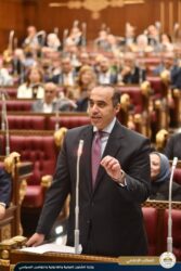 وزير الشئون النيابية يحضر جلسة مجلس الشيوخ بشأن طلب مناقشة قانون التحكيم