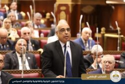 وزير الشئون النيابية يحضر جلسة مجلس الشيوخ بشأن طلب مناقشة قانون التحكيم