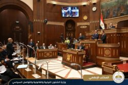وزير الشئون النيابية يحضر جلسة مجلس الشيوخ بشأن طلب مناقشة قانون التحكيم