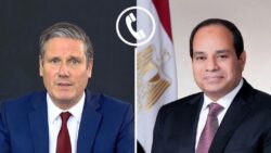 الرئيس السيسي تلقي اليوم، اتصالاً هاتفياً من رئيس وزراء المملكة المتحدة "كير ستارمر"