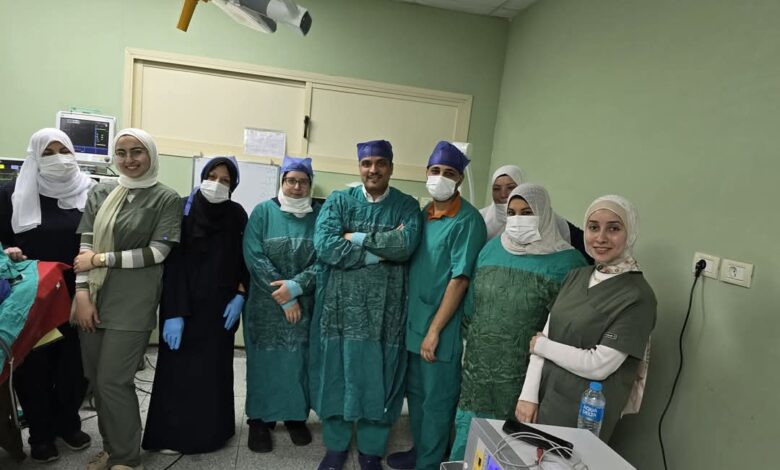 إنجاز طبي جديد بمستشفى بنها للتأمين الصحي استئصال ورم بالأنف