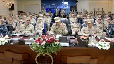 وزير الدفاع المصري يشهد تنفيذ مشروع مراكز القيادة التعبوي للمنطقة الغربية العسكرية