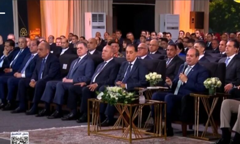 الرئيس السيسي. يشهد افتتاح المرحلة الأولى من مدينة مستقبل مصر الصناعية