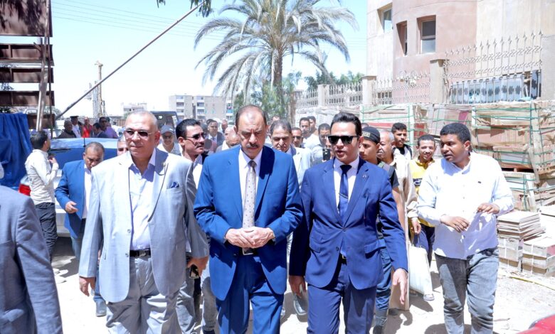 محافظ سوهاج يتفقد الأعمال الإنشائية لمشروع إنشاء مستشفى المراغة المركزي الجديد