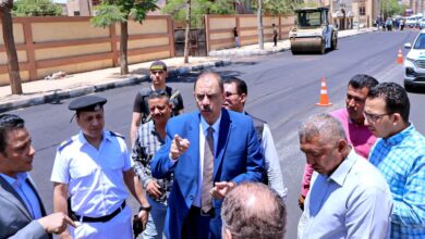 محافظ سوهاج يتفقد أعمال الرصف والتطوير بمدينة المراغة