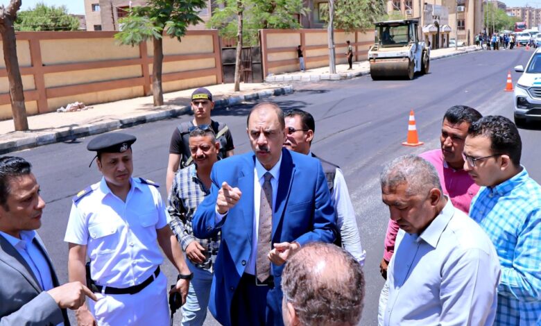 محافظ سوهاج يتفقد أعمال الرصف والتطوير بمدينة المراغة