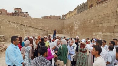 زيارات ميدانية لعدد من المواقع الأثرية تنظمها كليه الآثار بجامعة سوهاج لطلابها