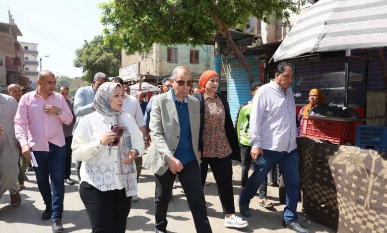 محافظ المنيا يتفقد الأعمال الإنشائية لمشروع المجمع السكني بديل عمارات الإيواء بمنطقة السلخانة بحي جنوب مدينة المنيا