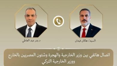 اتصال هاتفي بين وزير الخارجية والهجرة ونظيره التركي