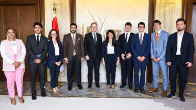 وزيرة التخطيط والتنمية تلتقي بمجموعة من طلاب كبرى الجامعات بالمملكة المتحدة